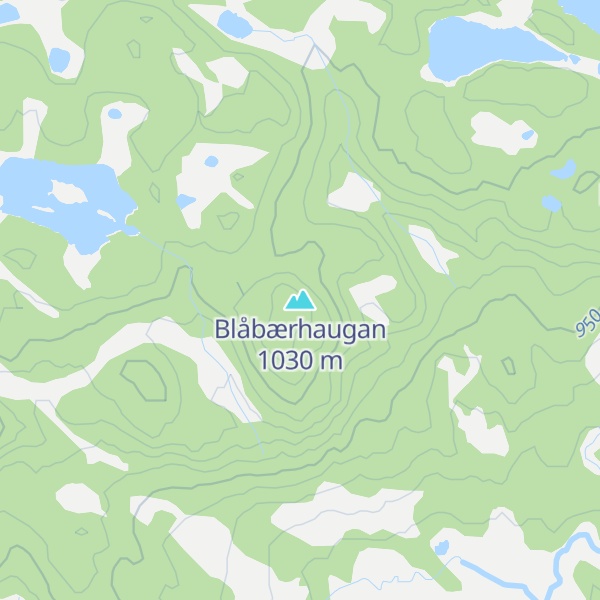 Map of Blåbærhaugan