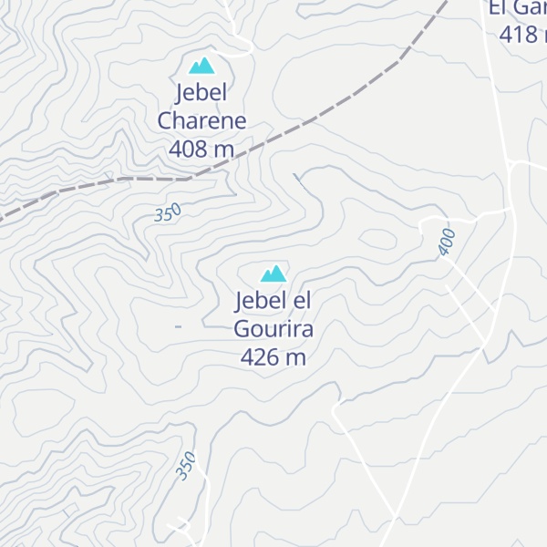 Map of Jebel el Gourira
