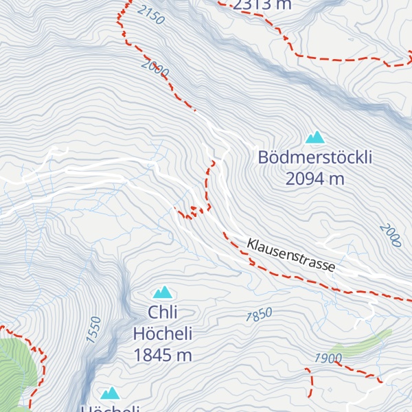Map of Hotel Klausenpass