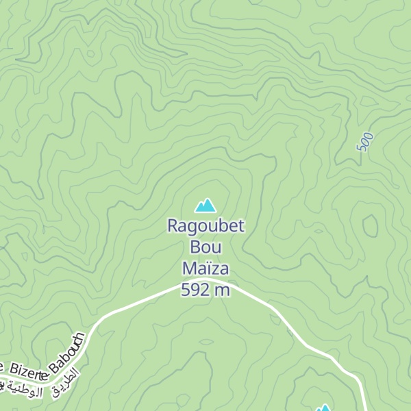 Map of Ragoubet Bou Maïza