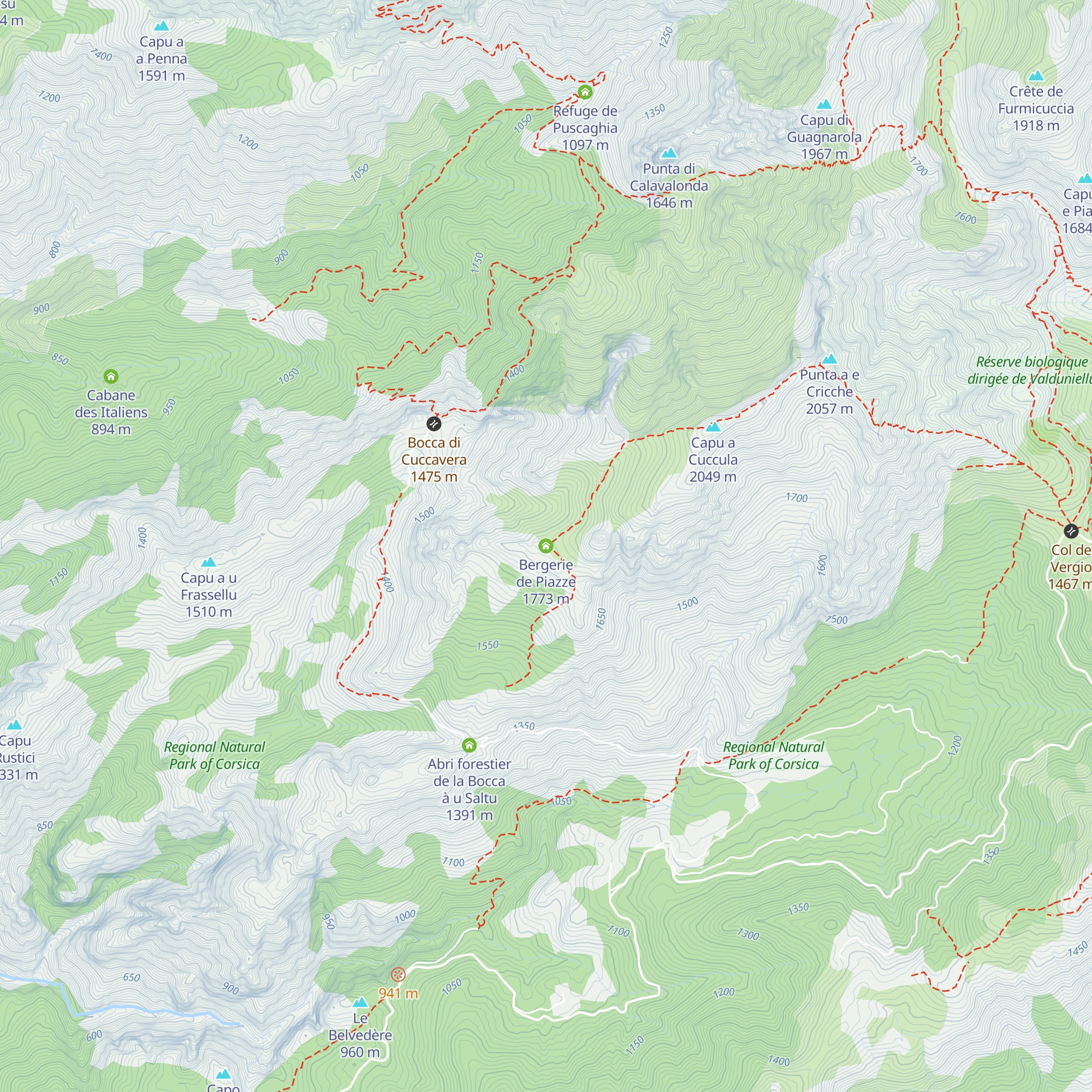 Bergerie de Piazze map