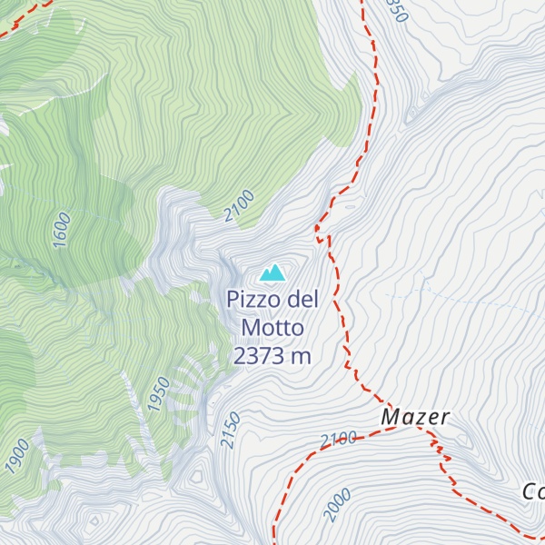 Map of Pizzo del Motto