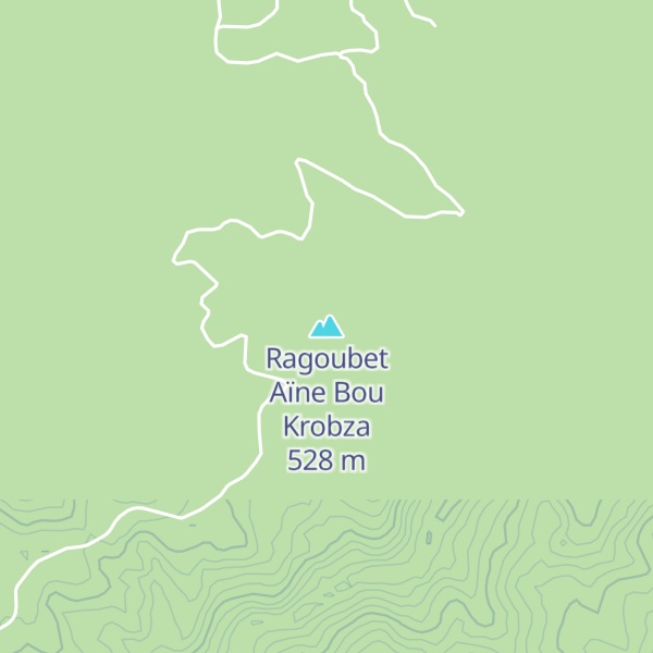 Map of Ragoubet Aïne Bou Krobza