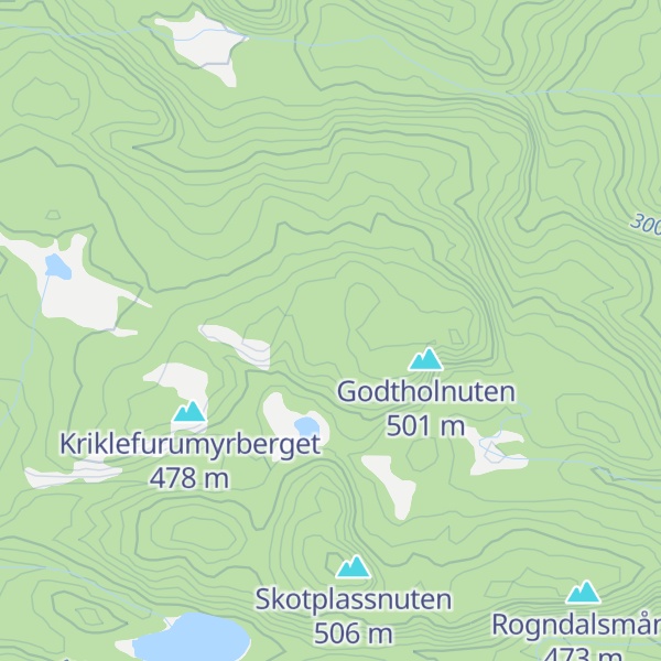 Map of Hønekleiv