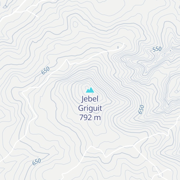 Map of Jebel Griguit