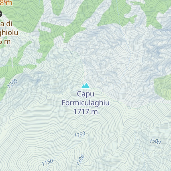 Map of Capu Formiculaghiu