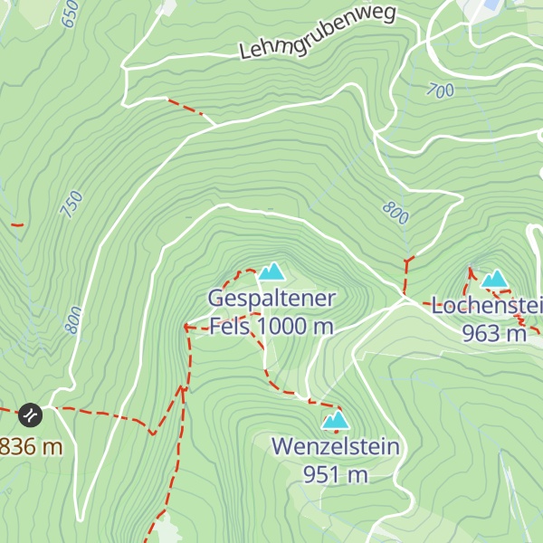 Map of Gespaltener Fels