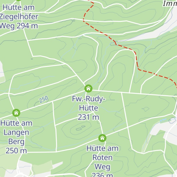 Map of Fw.-Rudy-Hütte