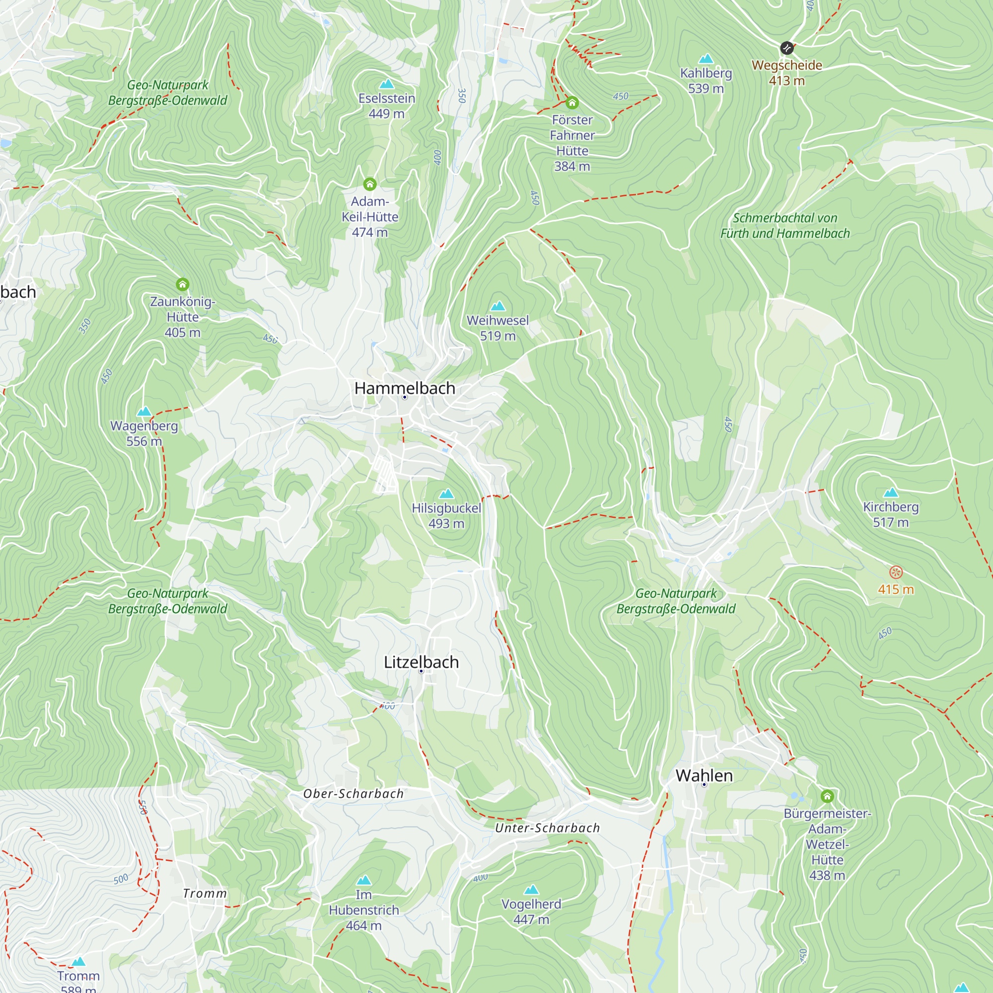 Ludwig-Münning-Hütte map
