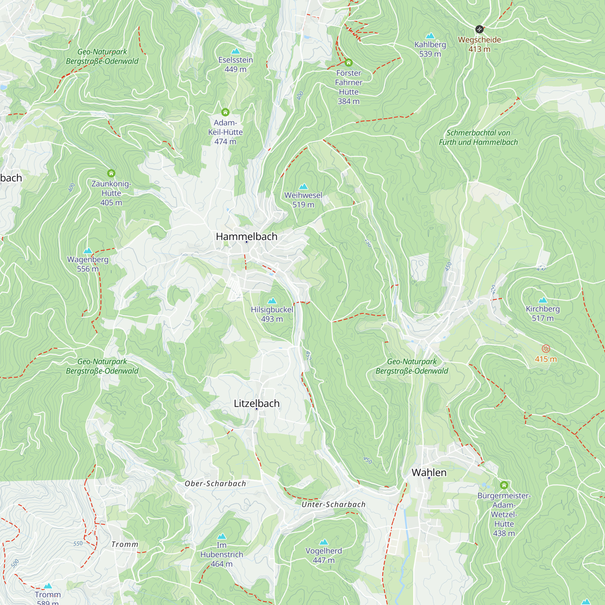 Ludwig-Münning-Hütte map