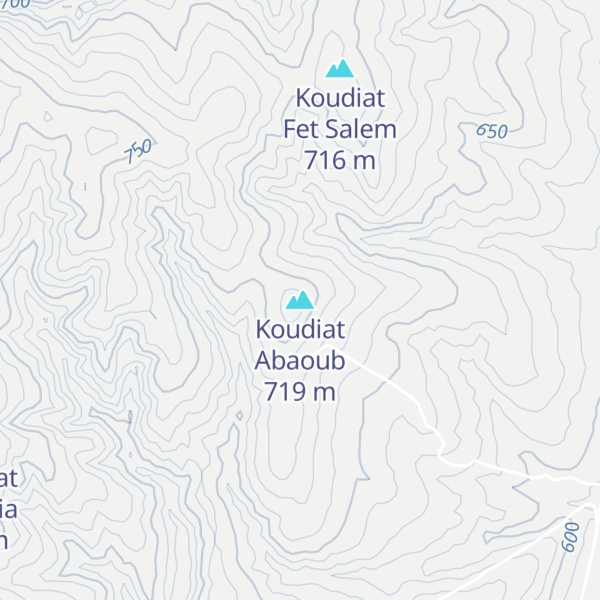 Map of Koudiat Abaoub