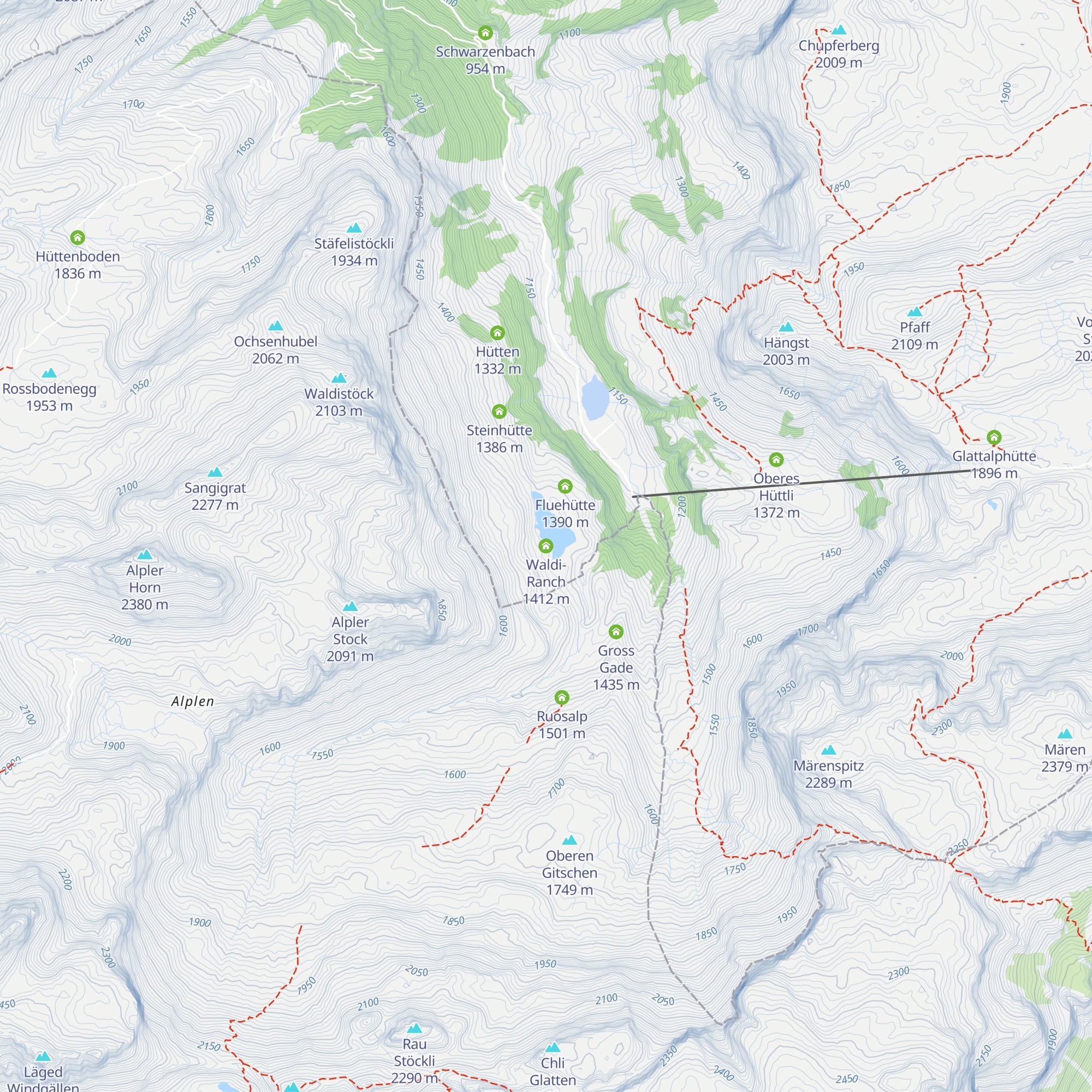 Waldi-Ranch map