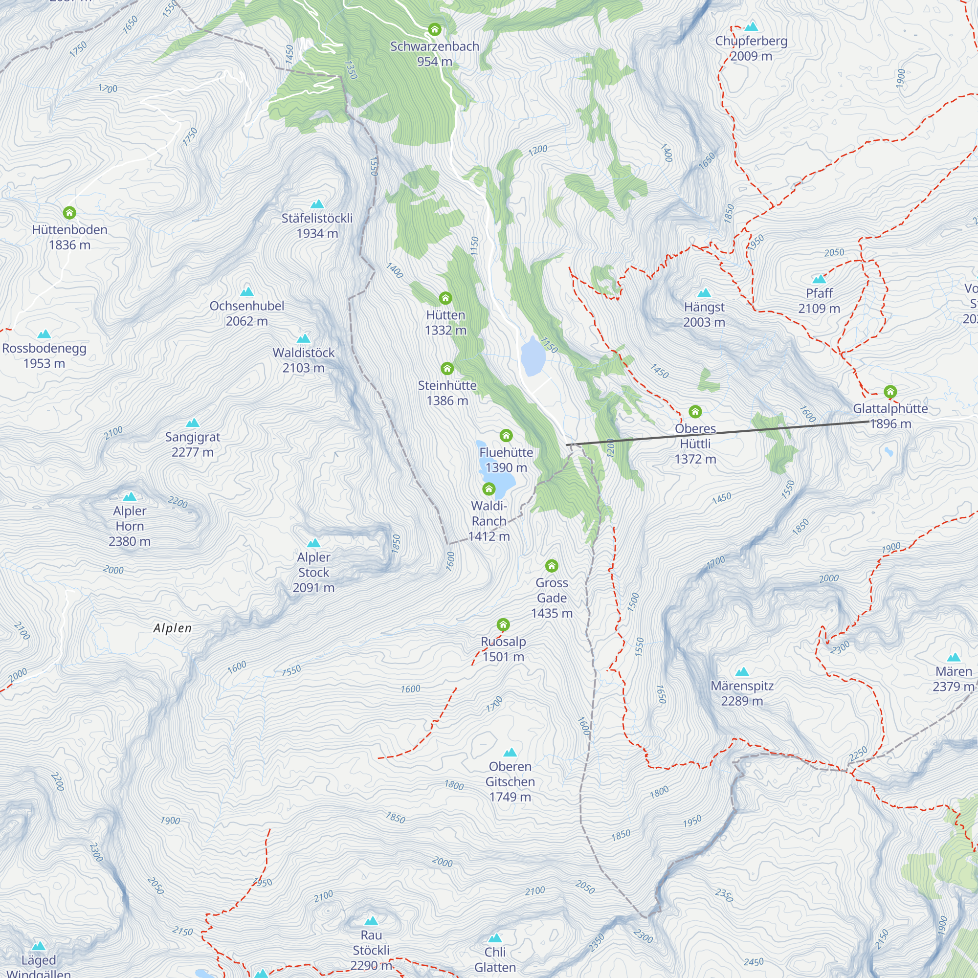 Waldi-Ranch map
