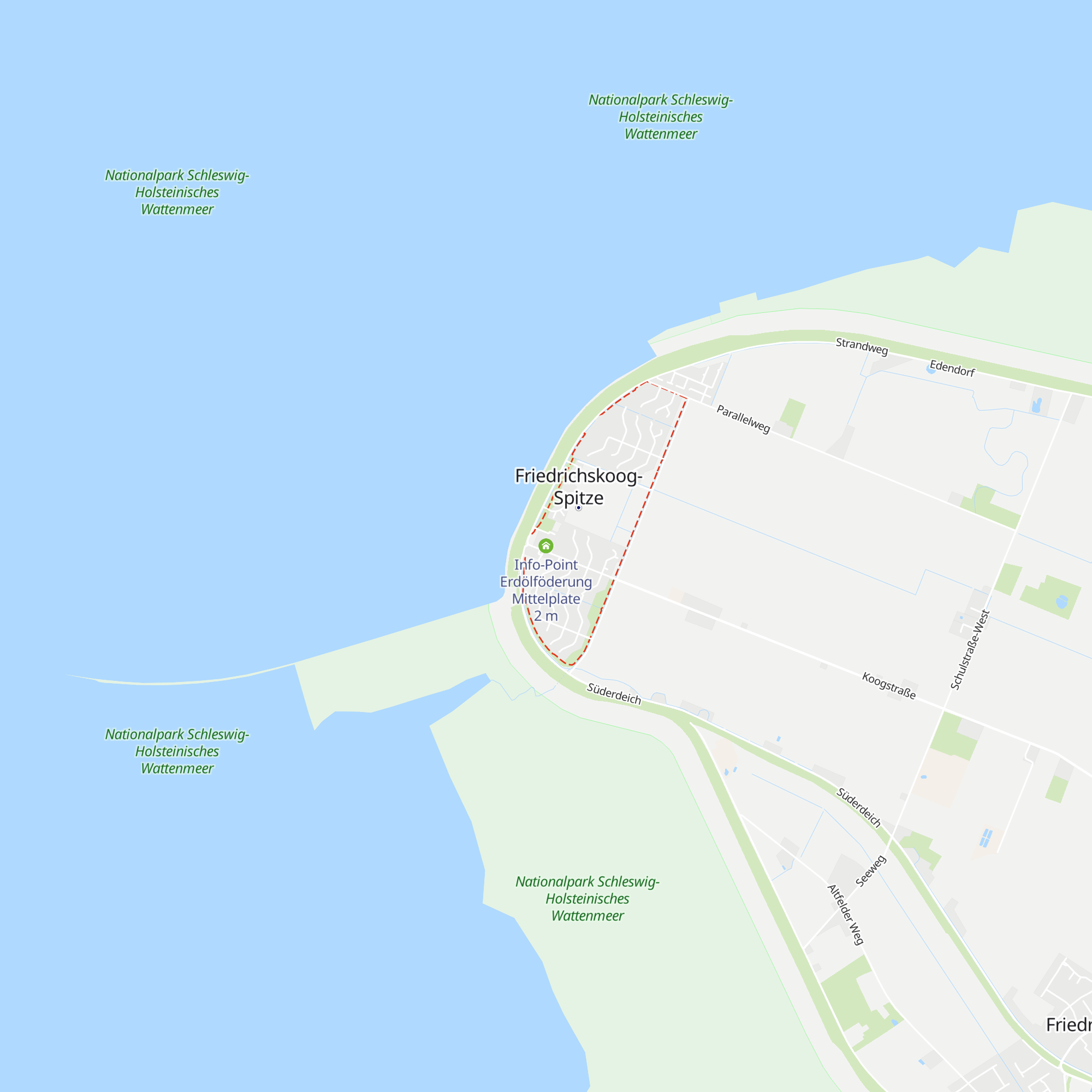 Info-Point Erdölföderung Mittelplate map