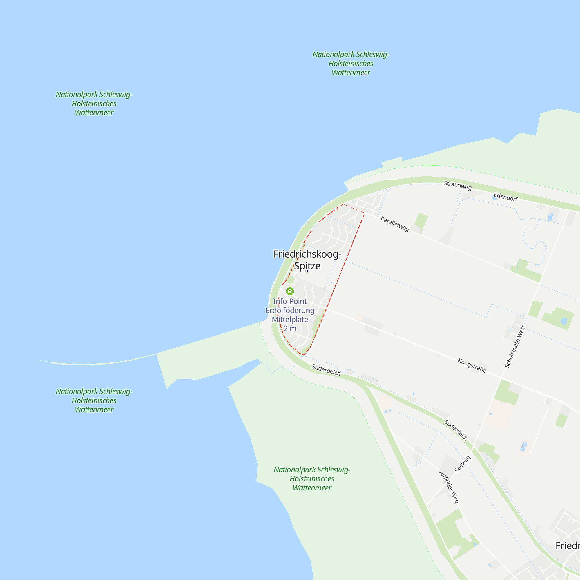 Tourismus-Service Friedrichskoog map