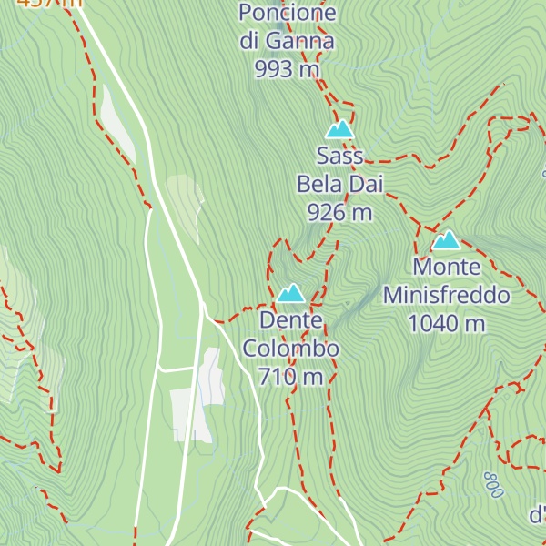 Map of Bivacco Bee Lorenzo e Broggini Luigi
