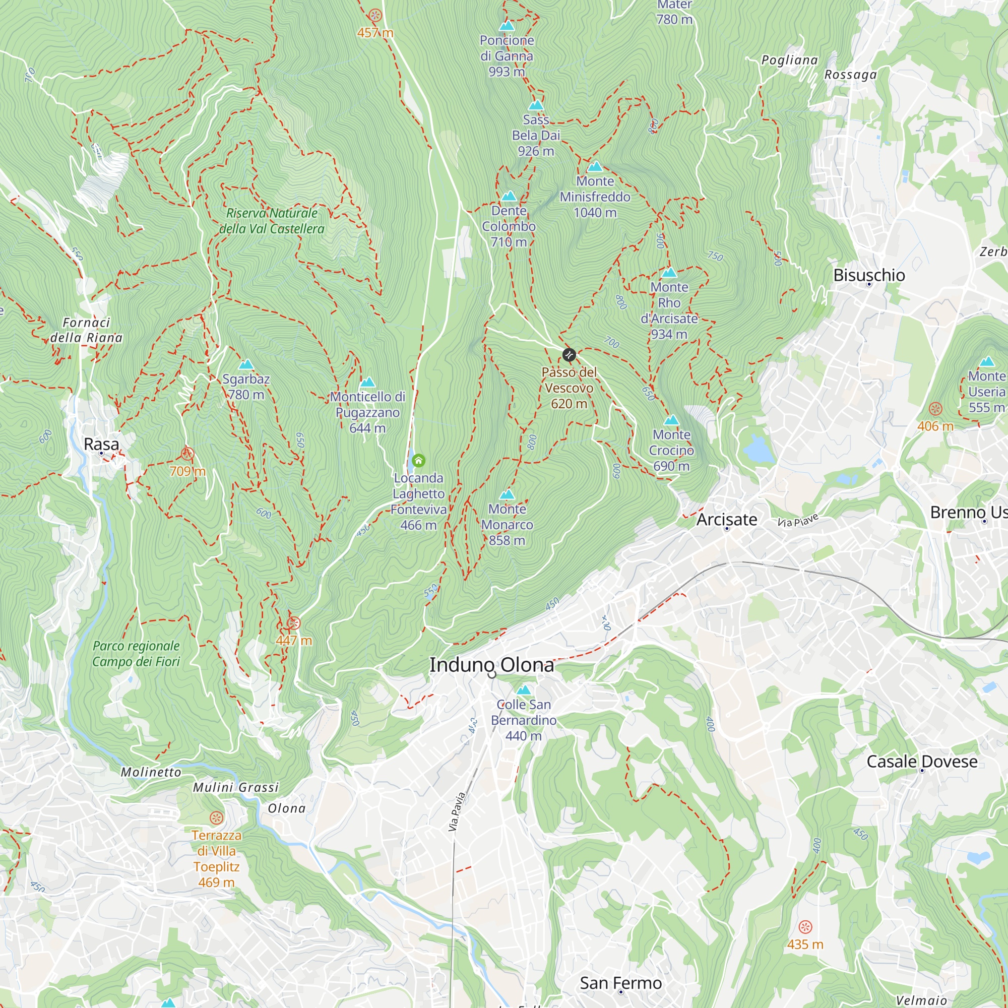 Ex Rifugio Vedetta map