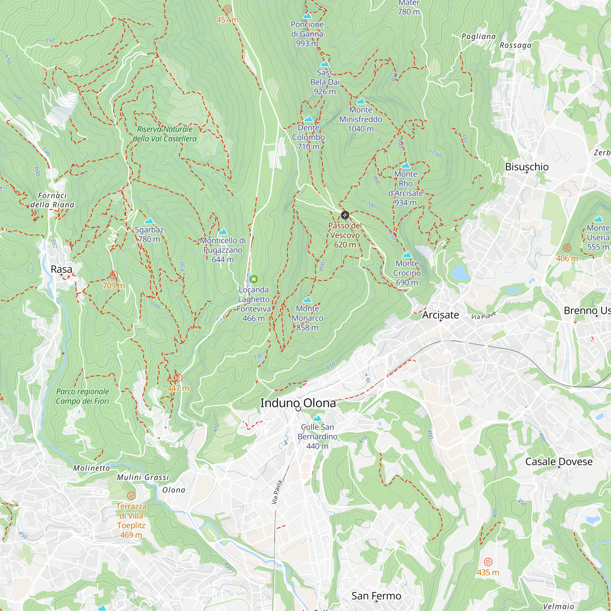 Ex Rifugio Vedetta map