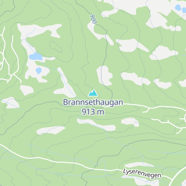 Map of Brannsethaugan