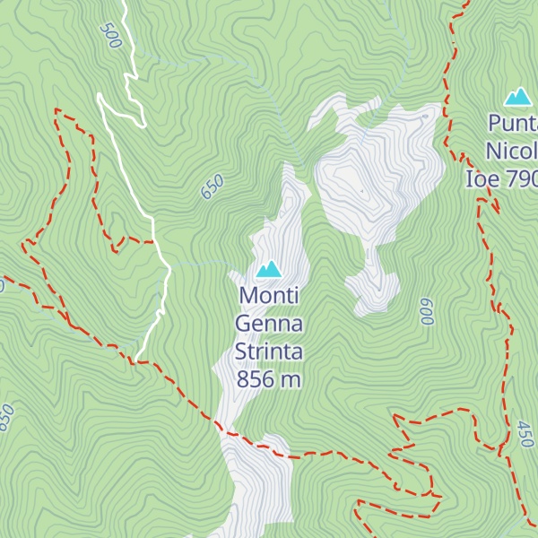 Map of Monti Genna Strinta
