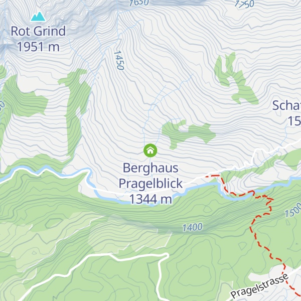 Map of Berghaus Pragelblick
