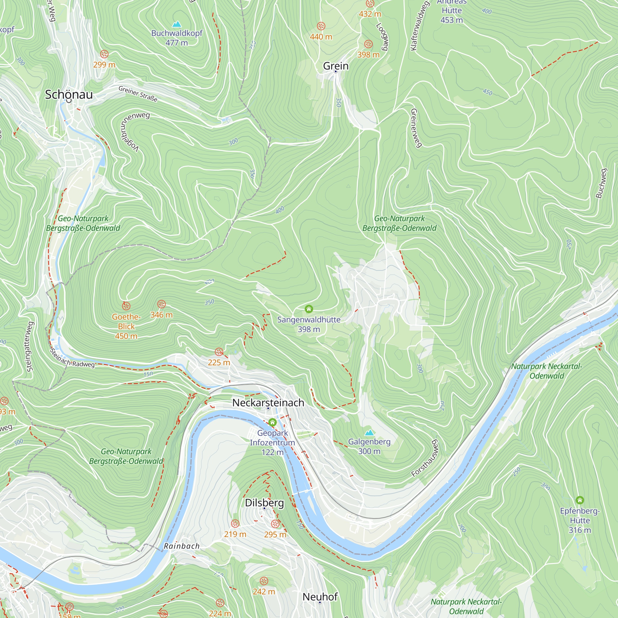 Sangenwaldhütte map
