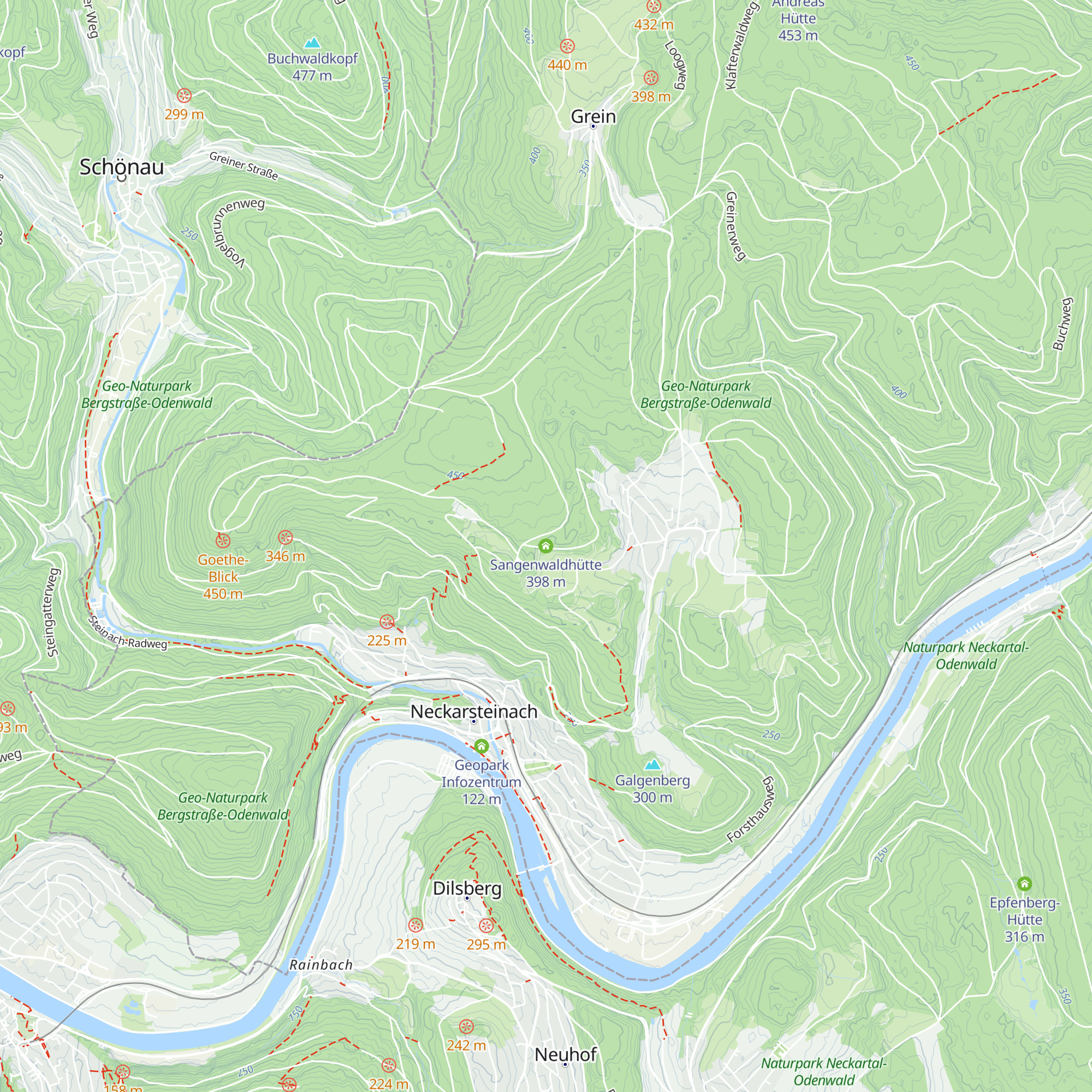 Sangenwaldhütte map