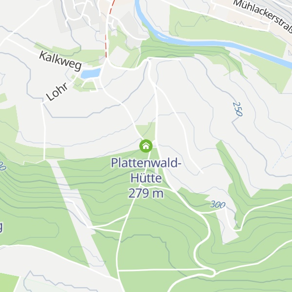 Map of Plattenwald-Hütte