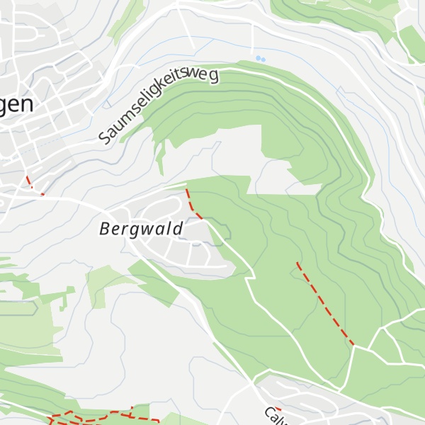 Map of Bergwald