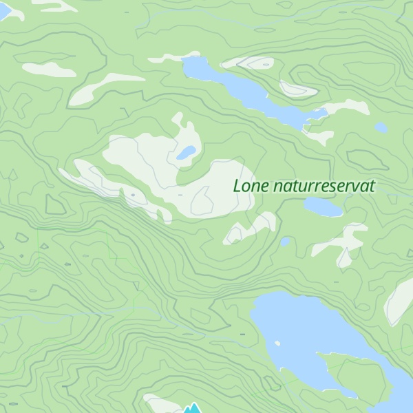 Map of Bjønndalsheia