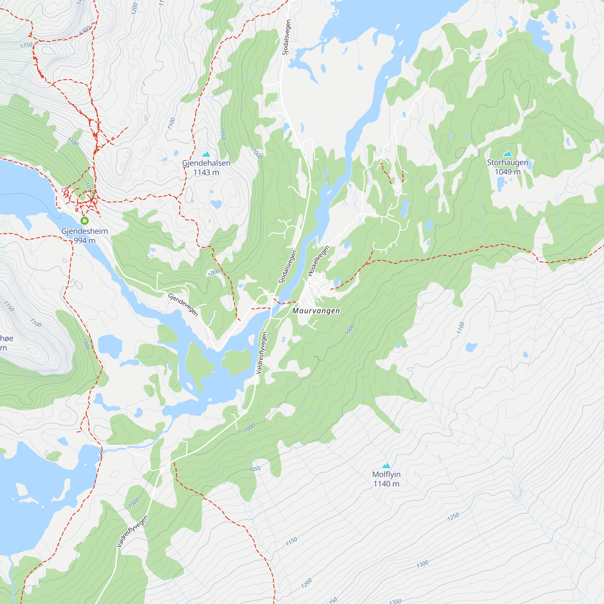 Maurvangen camping map
