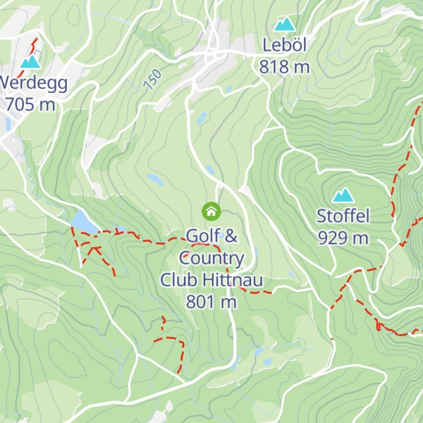 Map of Golf & Country Club Hittnau
