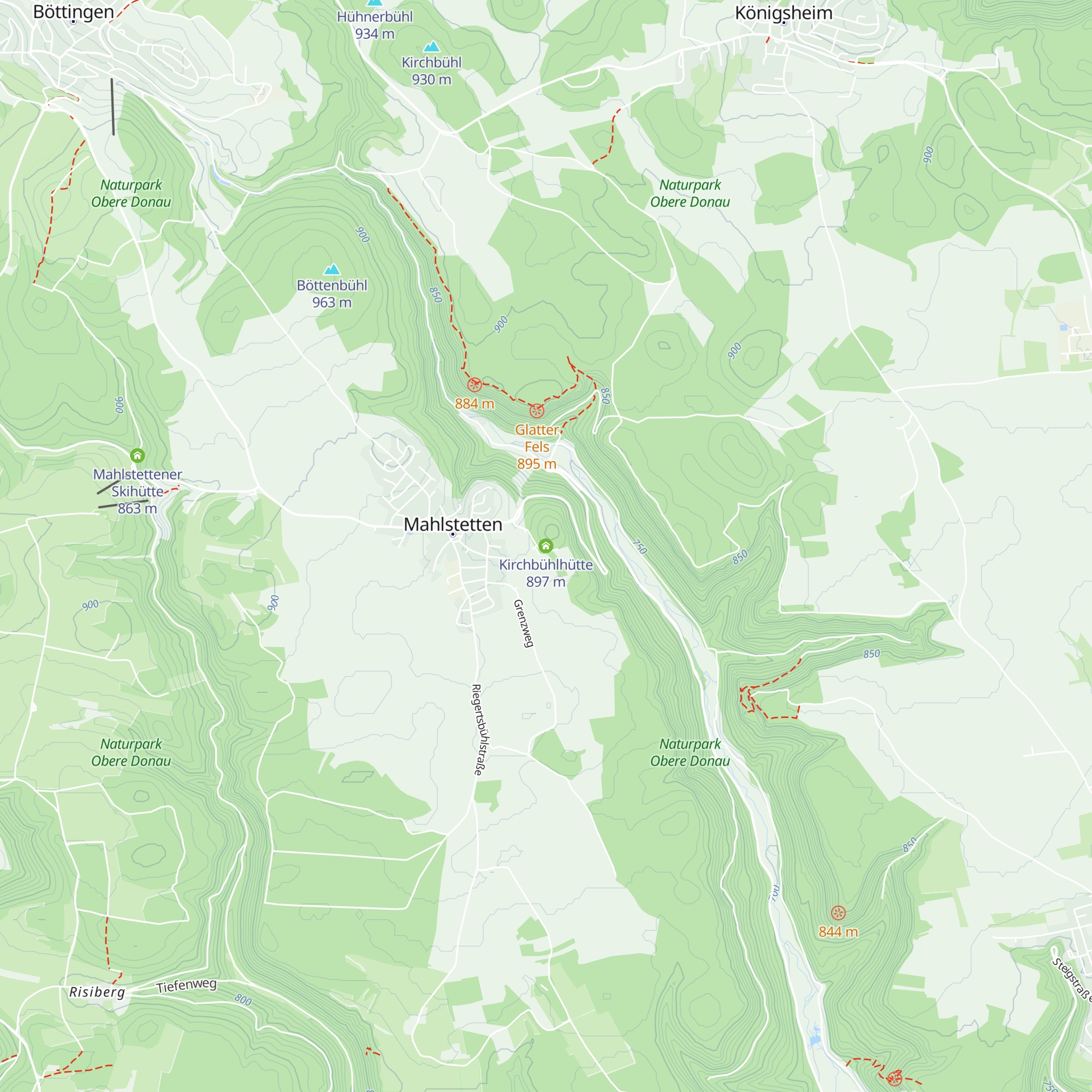 Kirchbühlhütte map