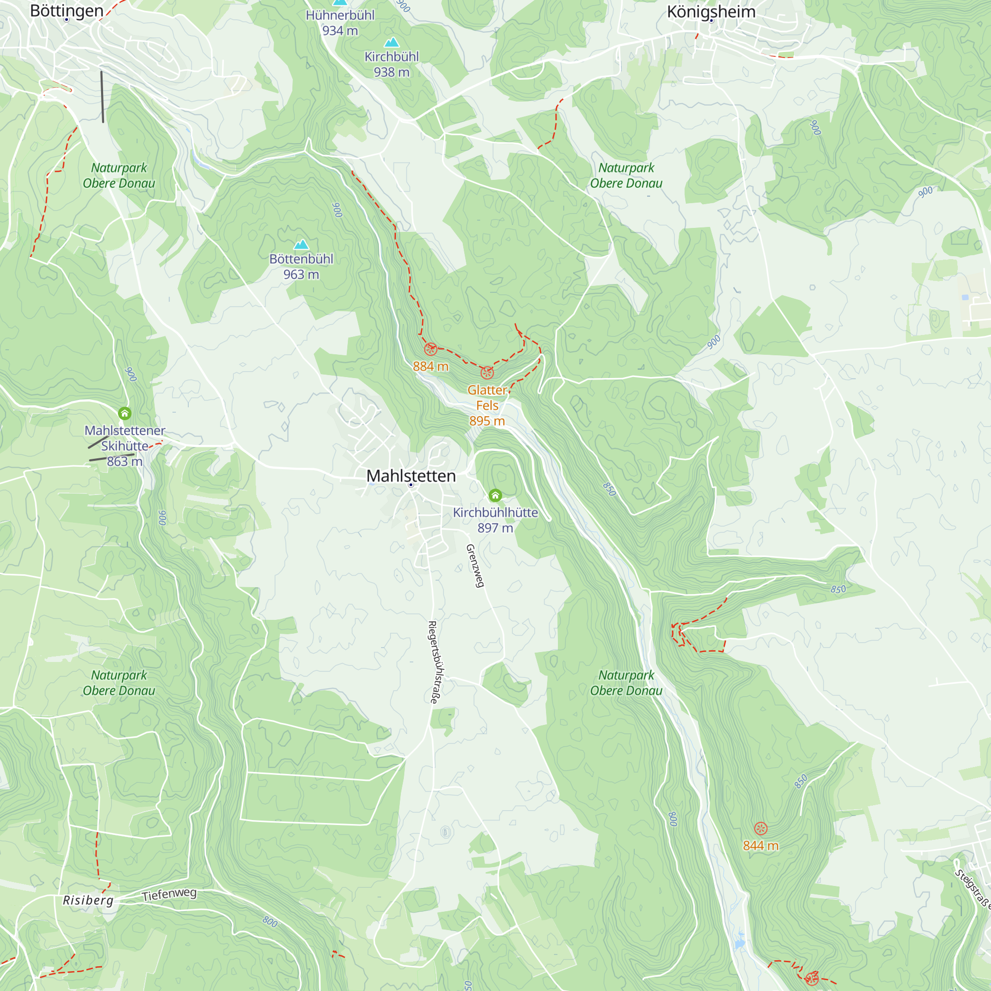 Kirchbühlhütte map