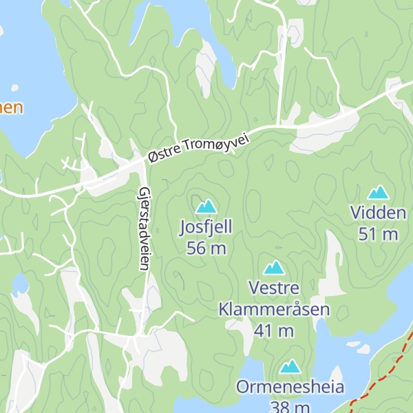 Map of Josfjell
