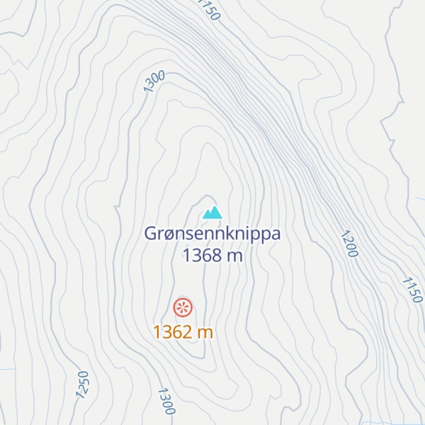 Map of Grønsennknippa