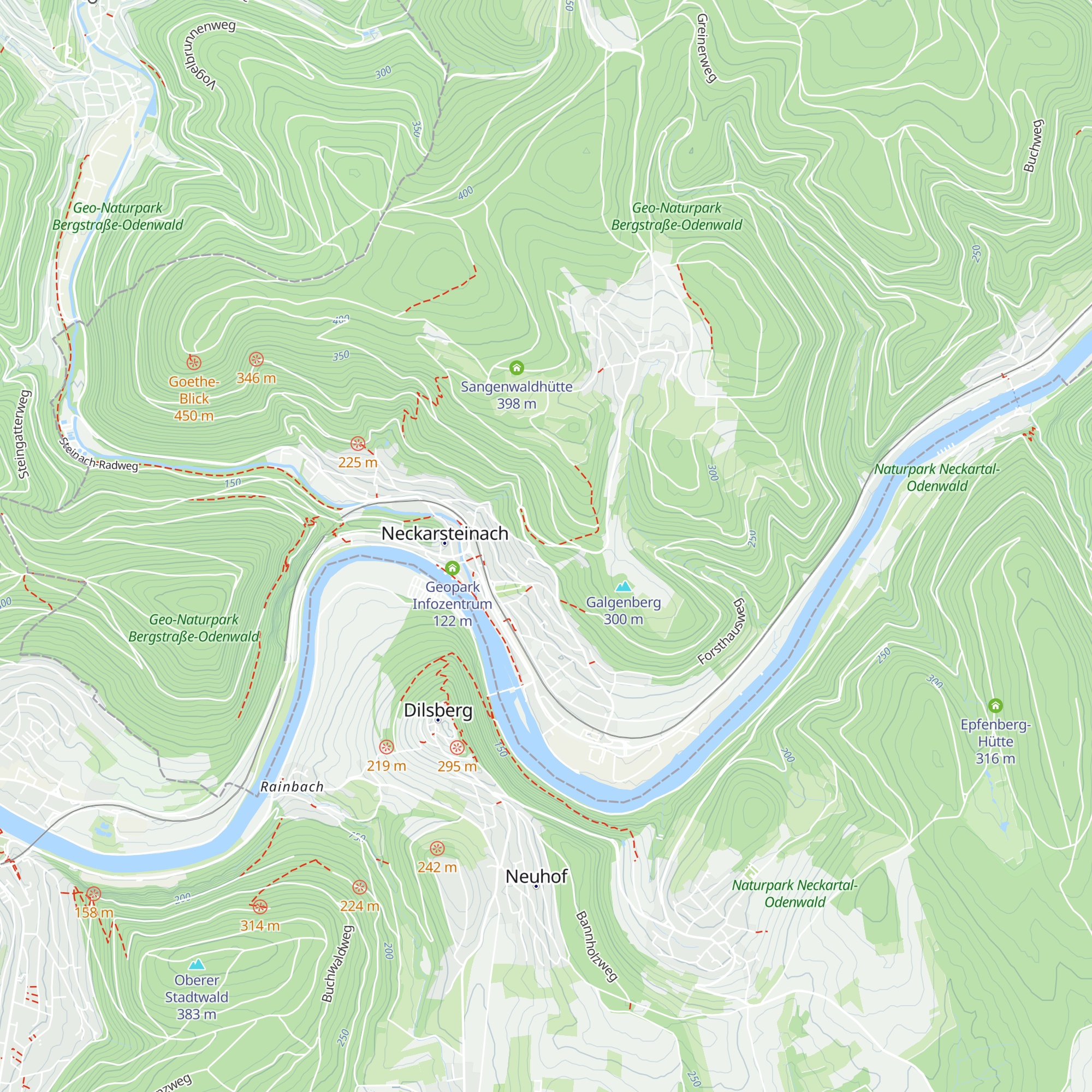 Mannheimer Hütte map