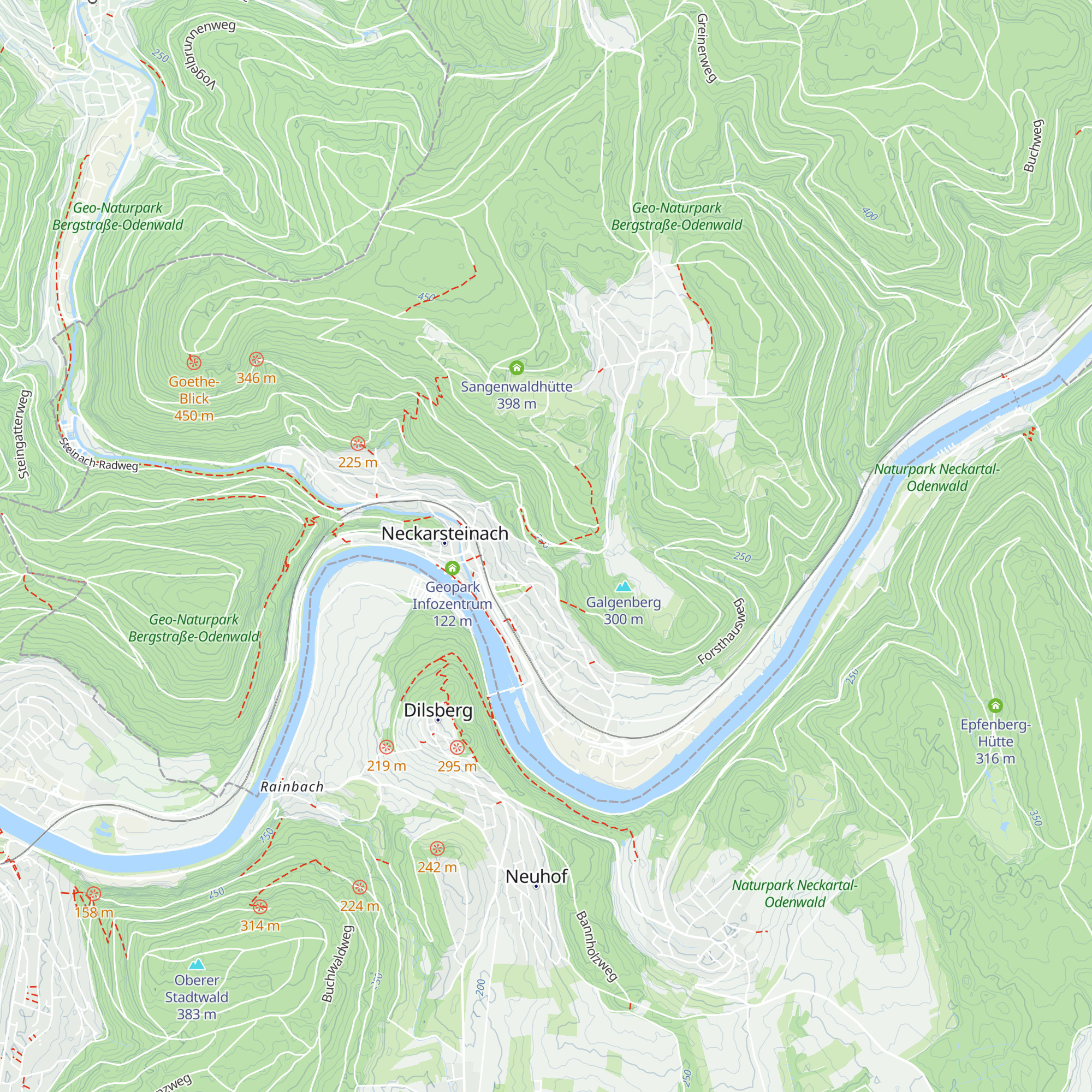 Mannheimer Hütte map