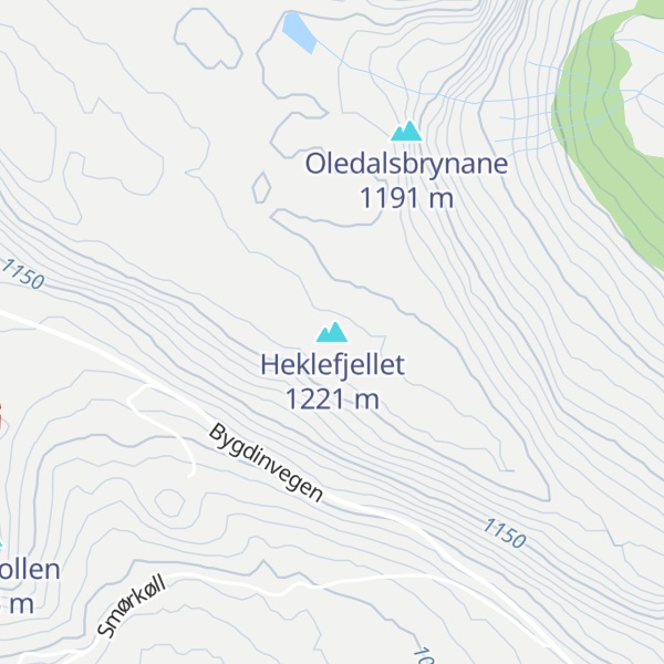 Map of Heklefjellet