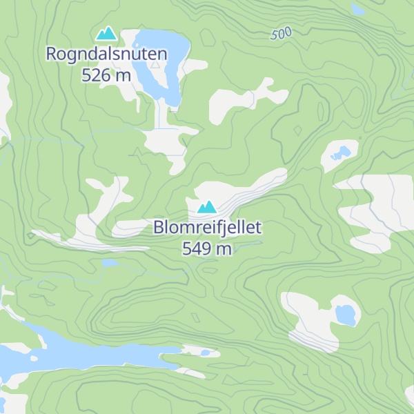 Map of Blomreifjellet