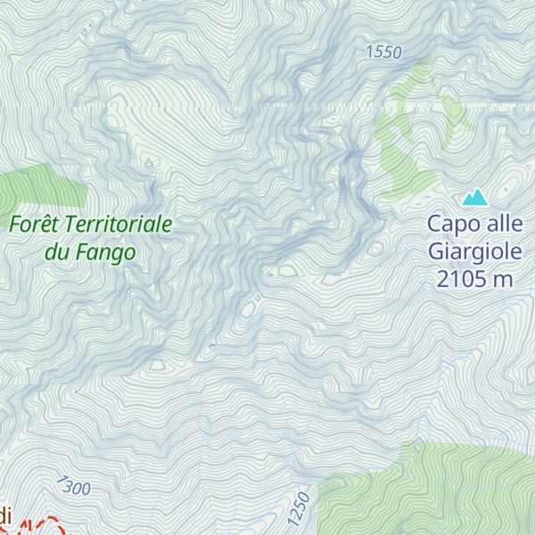 Map of Pointe de Curia
