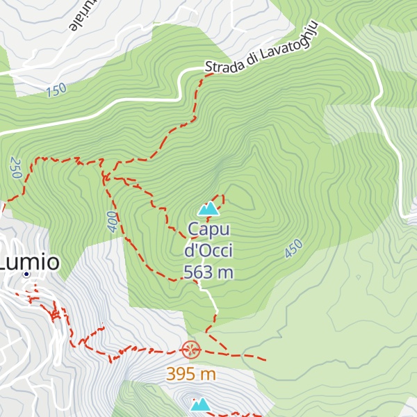Map of Capu d'Occi