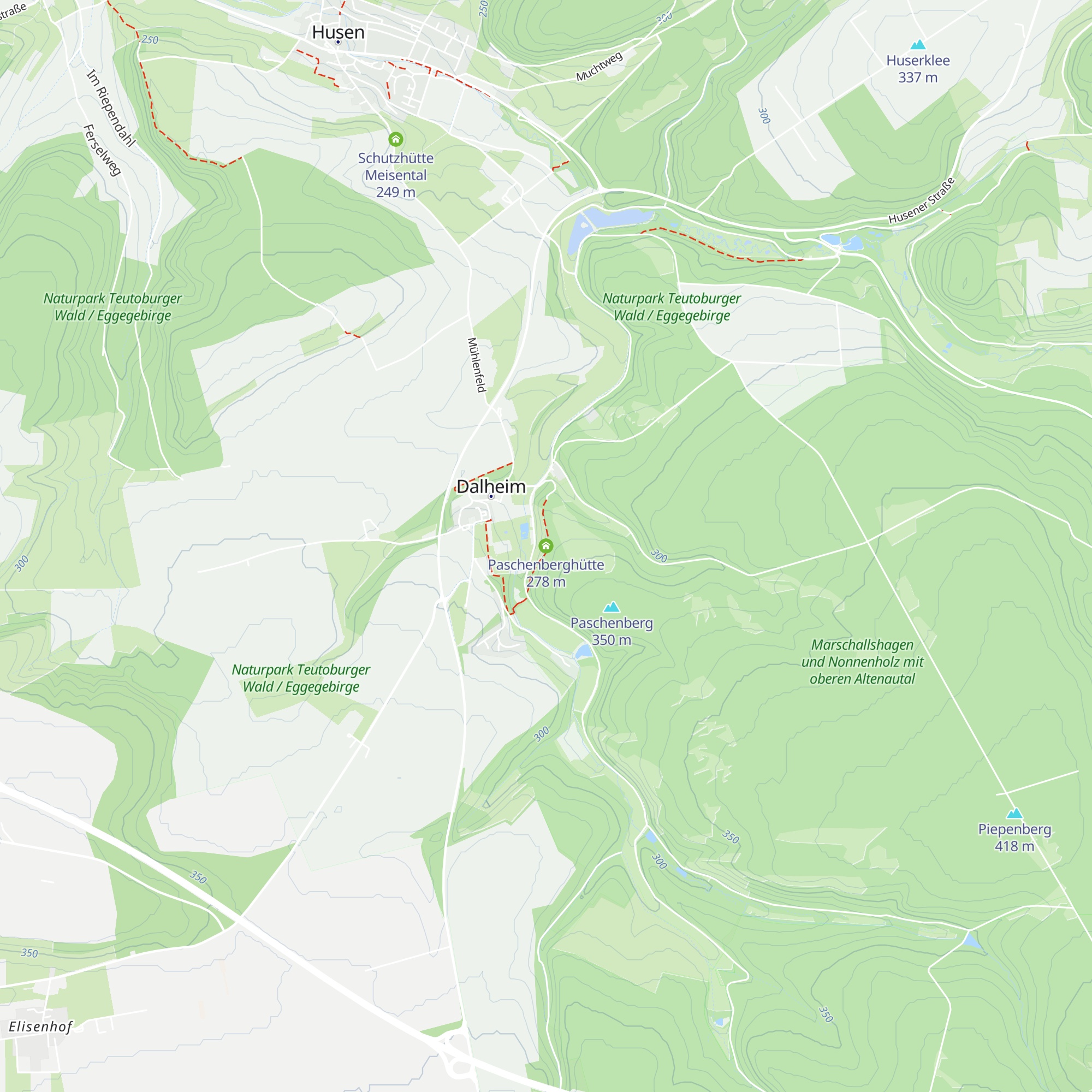 Paschenberghütte map