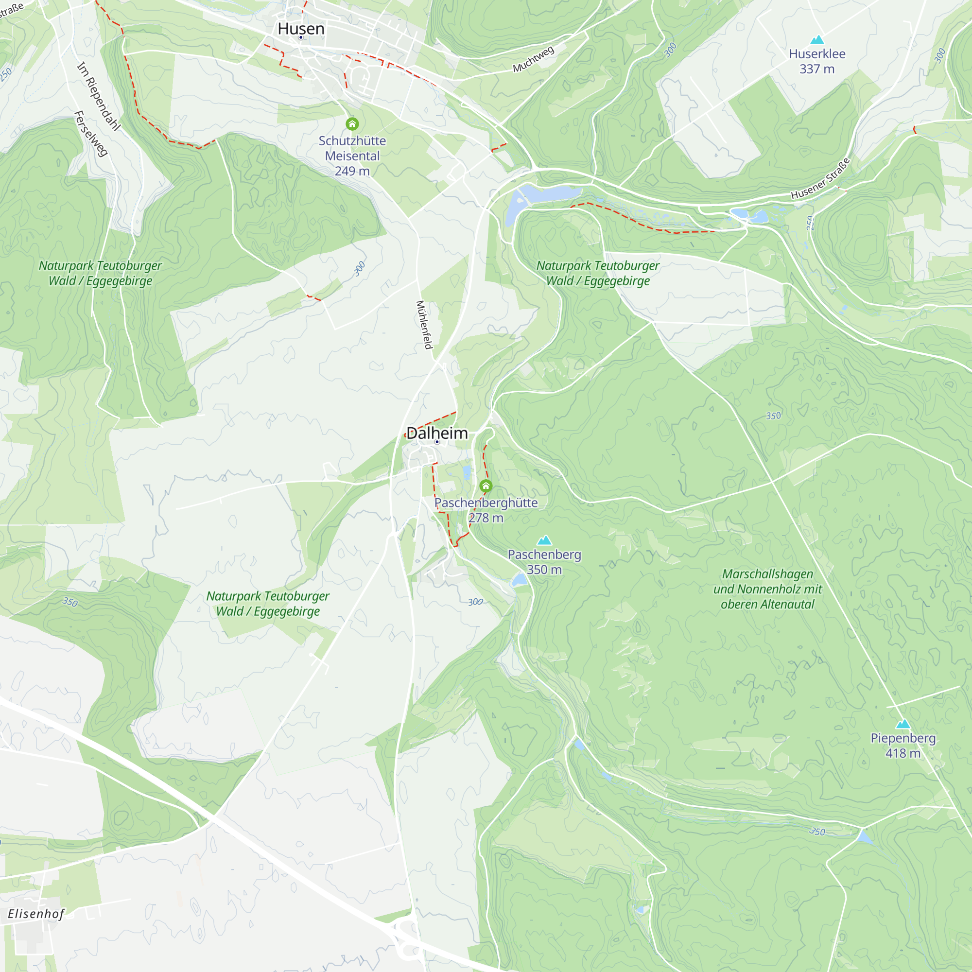 Paschenberghütte map