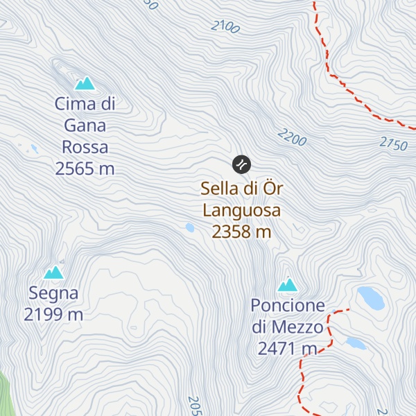 Map of Rifugio Gana Rossa