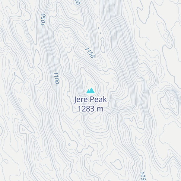 Map of Jere Peak