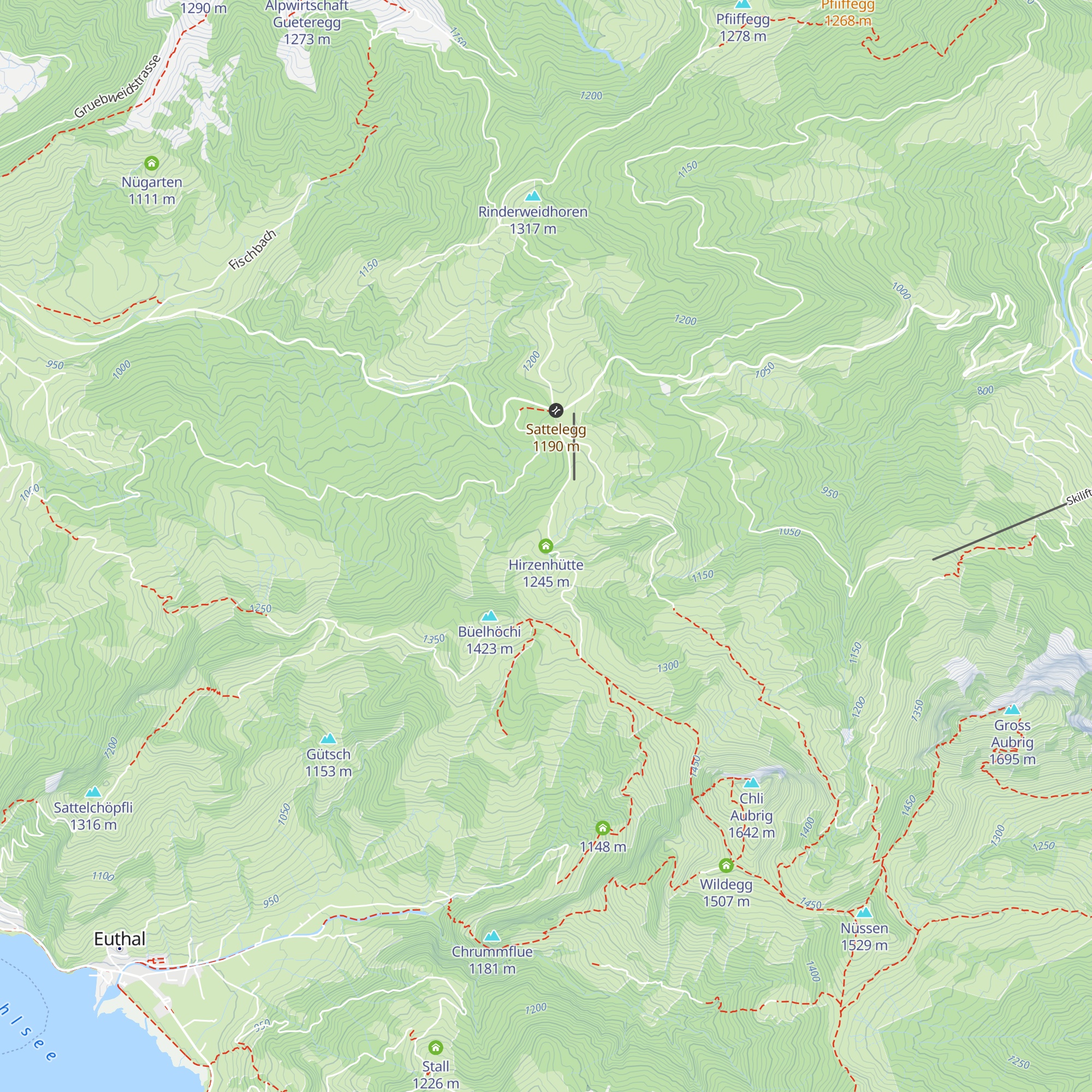 Hirzenhütte map