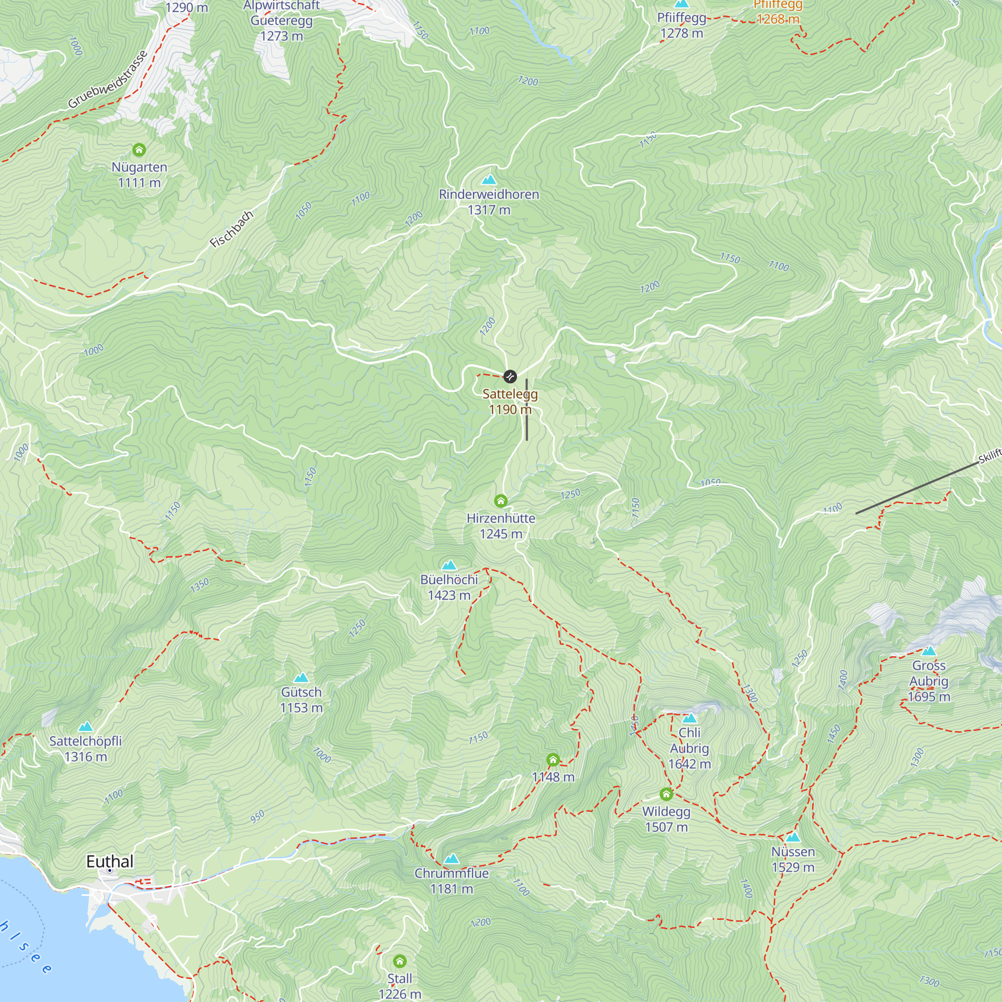 Hirzenhütte map