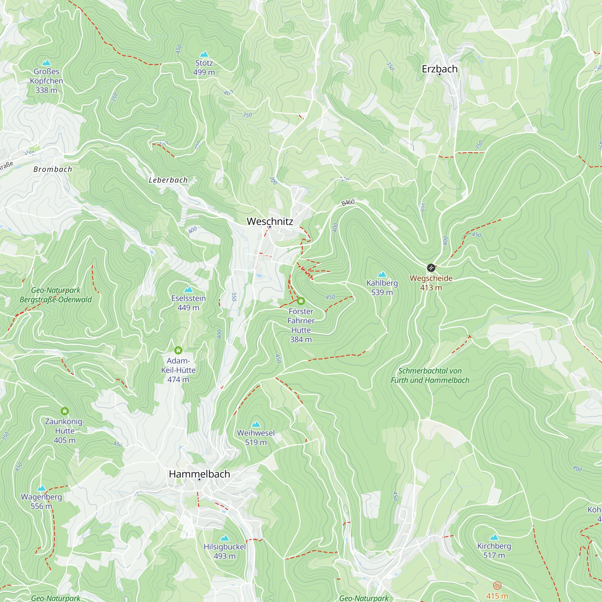 Förster Fahrner Hütte map