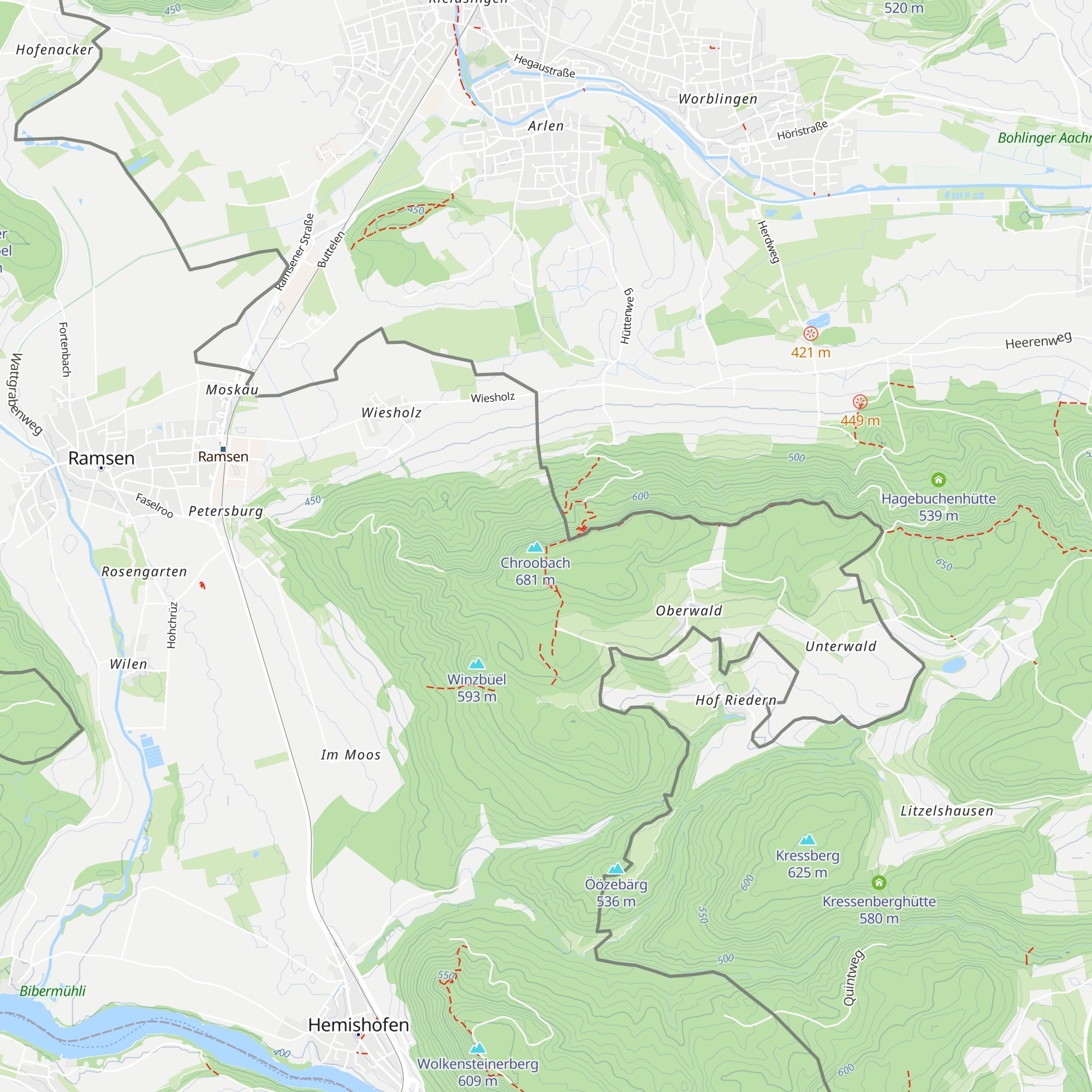 Chroobachhütte map